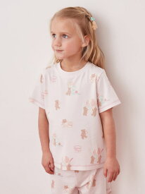 【SALE／30%OFF】【KIDS】【接触冷感】アイスクリームベア柄Tシャツ gelato pique ジェラートピケ トップス カットソー・Tシャツ ピンク【RBA_E】[Rakuten Fashion]