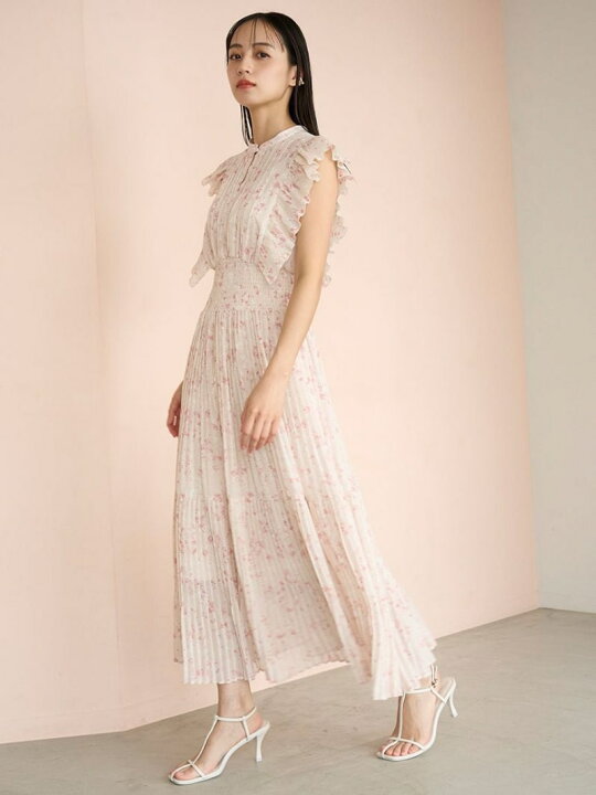 スナイデル トレンチニットワンピース ピンク snidel ツイード  