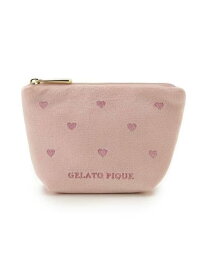 【SALE／30%OFF】ベロアティッシュポーチ gelato pique ジェラートピケ 財布・ポーチ・ケース ポーチ ピンク ネイビー【RBA_E】[Rakuten Fashion]
