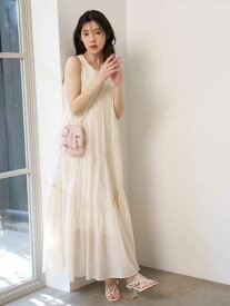ボリュームティアードワンピース SNIDEL スナイデル ワンピース・ドレス ワンピース ピンク【送料無料】[Rakuten Fashion]
