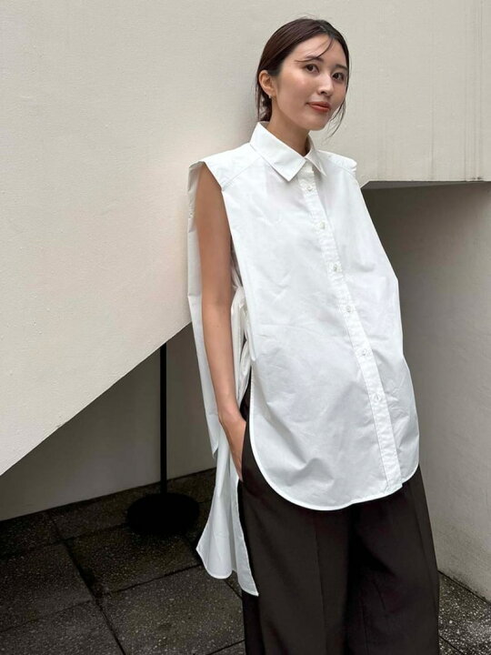楽天市場】【SALE／70%OFF】サイドリボンノースリーブシャツ styling 