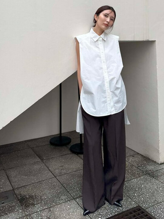 楽天市場】【SALE／70%OFF】サイドリボンノースリーブシャツ styling 