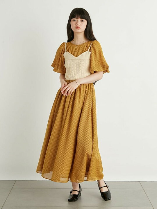 楽天市場】【SALE／40%OFF】ニットビスチェドッキングワンピース LILY 