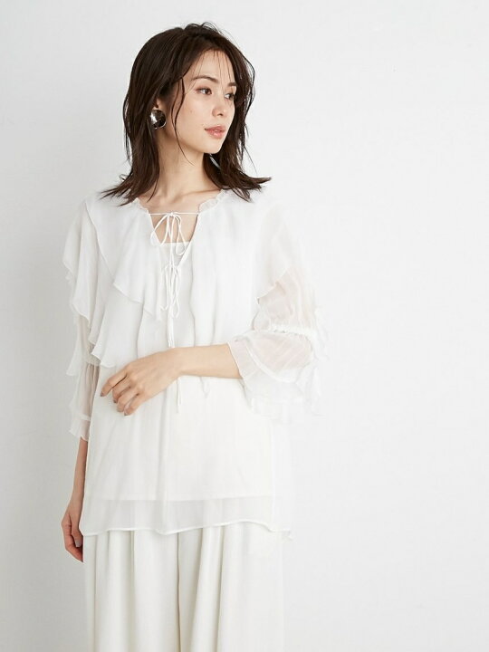 楽天市場】【SALE／50%OFF】クレープシアーチュニック SNIDEL 
