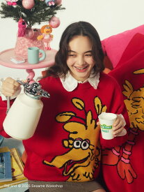 【OUR KIND OF HOLIDAY】ニットプルオーバー SESAME STREET MARKET セサミストリートマーケット トップス その他のトップス ピンク イエロー レッド【送料無料】[Rakuten Fashion]