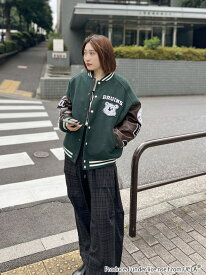 【SALE／50%OFF】【UCLA/NUTMEG】スタジャン SNIDEL スナイデル ジャケット・アウター ブルゾン・ジャンパー ブラック グリーン ネイビー【RBA_E】【送料無料】[Rakuten Fashion]