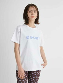 【emmi atelier】ペイントemmiロゴTシャツ emmi エミ トップス カットソー・Tシャツ ホワイト ブルー ブラック【送料無料】[Rakuten Fashion]
