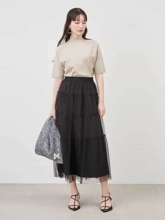 楽天市場】【SALE／30%OFF】2WAYチュールティアードスカート Mila Owen 