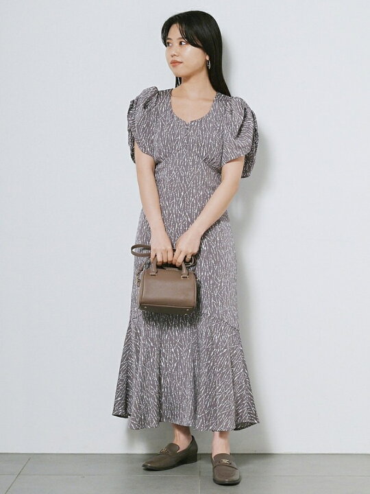 楽天市場 Sale 50 Off Sustainableバリエプリントワンピース Snidel スナイデル ワンピース ロングワンピース マキシワンピース グレー ホワイト ピンク Rba E 送料無料 Rakuten Fashion Usagistore Usagionline公式ストア