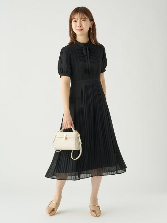 楽天市場】【SALE／30%OFF】シフォン*レースプリーツワンピース  
