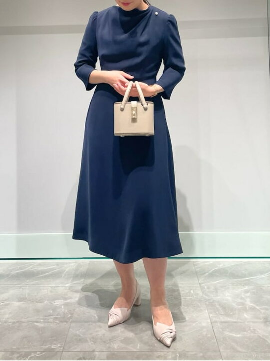 楽天市場】【SALE／50%OFF】アシンメトリータックドレープワンピース 
