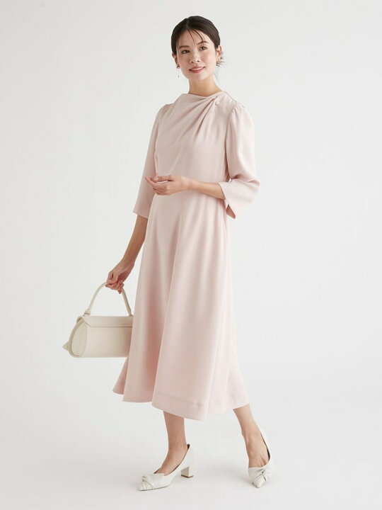 楽天市場】【SALE／50%OFF】アシンメトリータックドレープワンピース 