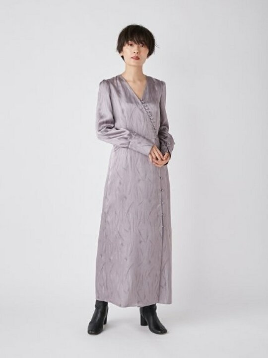 楽天市場 Sale 50 Off ジャガードサテンワンピース Fray I D フレイ アイディー ワンピース ロングワンピース マキシワンピース グレー ブラウン パープル Rba E 送料無料 Rakuten Fashion Usagistore Usagionline公式ストア