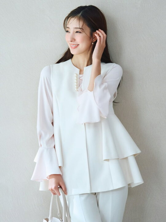 楽天市場】【SALE／40%OFF】アシメラッフルブラウス CELFORD セル 