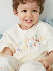 【KIDS】ドローイングベアワンポイントTシャツ gelato pique ジェラートピケ トップス カットソー・Tシャツ ピンク【送料無料】[Rakuten Fashion]