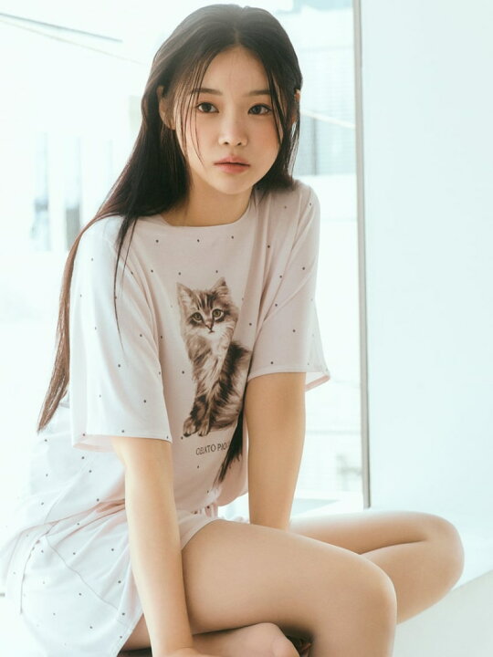 楽天市場】【SALE／30%OFF】【ONLINE限定】CATドット柄ワンポイントT 