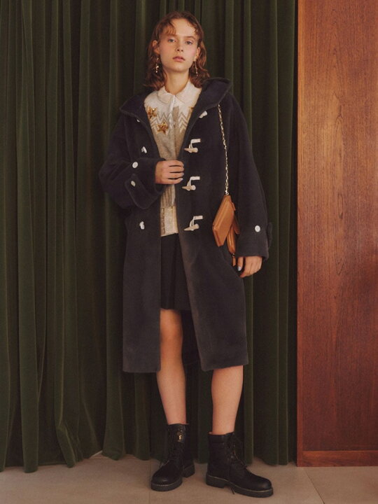 楽天市場】【SALE／50%OFF】エコファーダッフルコート FURFUR ファー 