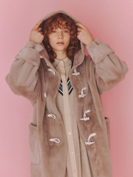 楽天市場】【SALE／50%OFF】エコファーダッフルコート FURFUR ファー 