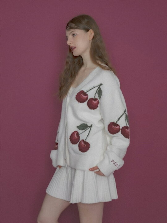 楽天市場】【SALE／30%OFF】チェリージャガードカーディガン 