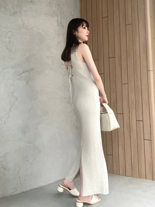 楽天市場】【SALE／50%OFF】ホルターネックラメニットワンピース FRAY 