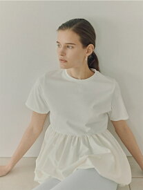 ドッキングバルーンカットソー/UVカット/接触冷感 emmi エミ トップス カットソー・Tシャツ ブラック ホワイト【送料無料】[Rakuten Fashion]