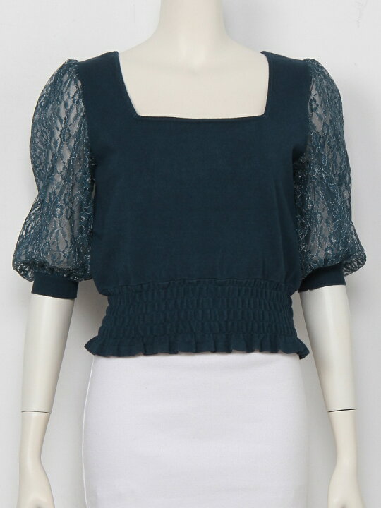 楽天市場】【SALE／40%OFF】レーススリーブニットトップス LILY BROWN 