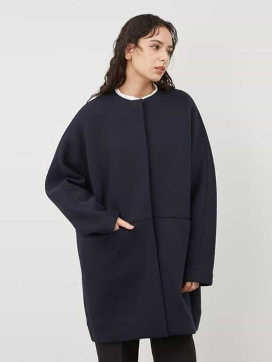 楽天市場】【SALE／50%OFF】ノーカラーコクーンハーフ丈ポンチ 
