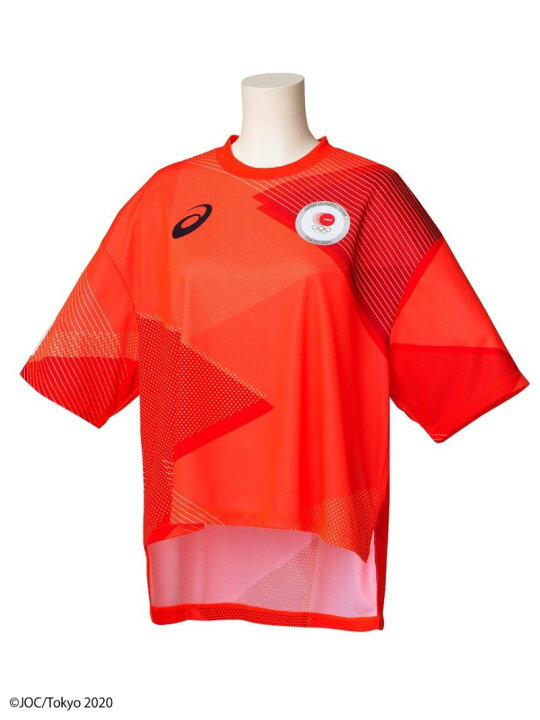 楽天市場 東京オリンピック日本代表選手団公式応援グッズ Team Red Collection Tシャツ Ma Jocエンブレム Emmi エミ シャツ ブラウス 七分袖シャツ レッド Rakuten Fashion Usagistore Usagionline公式ストア