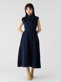 ドレープネックニットワンピース CELFORD セルフォード ワンピース・ドレス ワンピース ホワイト ネイビー【送料無料】[Rakuten Fashion]