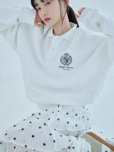 �yPOLO RALPH LAUREN�z�X�E�F�b�g SNIDEL �X�i�C�f�� �g�b�v�X �X�E�F�b�g�E�g���[�i�[ �z���C�g�y���������z[Rakuten Fashion]
