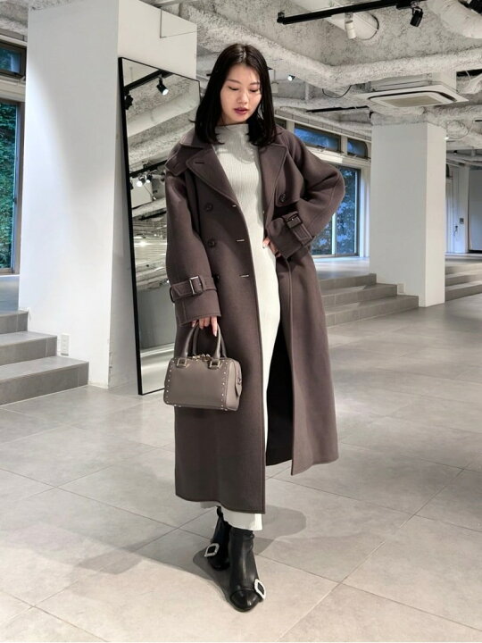 楽天市場】【SALE／30%OFF】ウール混ロングトレンチコート CELFORD 