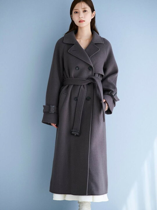 楽天市場】【SALE／30%OFF】ウール混ロングトレンチコート CELFORD 