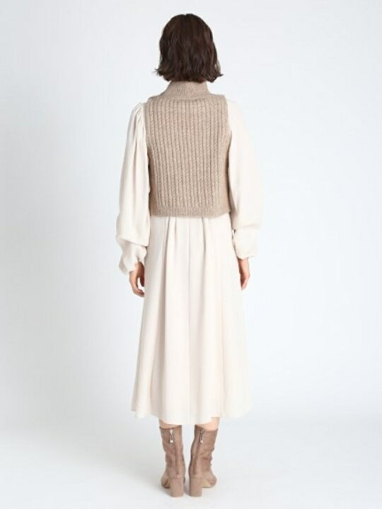 楽天市場】【SALE／60%OFF】ニットベストレイヤードワンピース CELFORD 