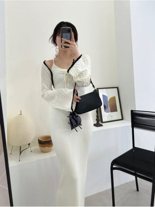 楽天市場】【SALE／50%OFF】レース編みボレロセットニットワンピース 