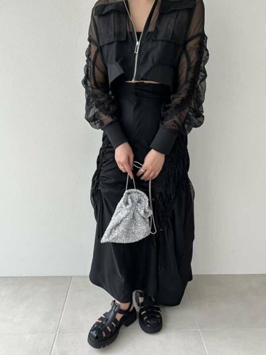 楽天市場】【SALE／50%OFF】Sustainableオーガンジーフレアスカート 