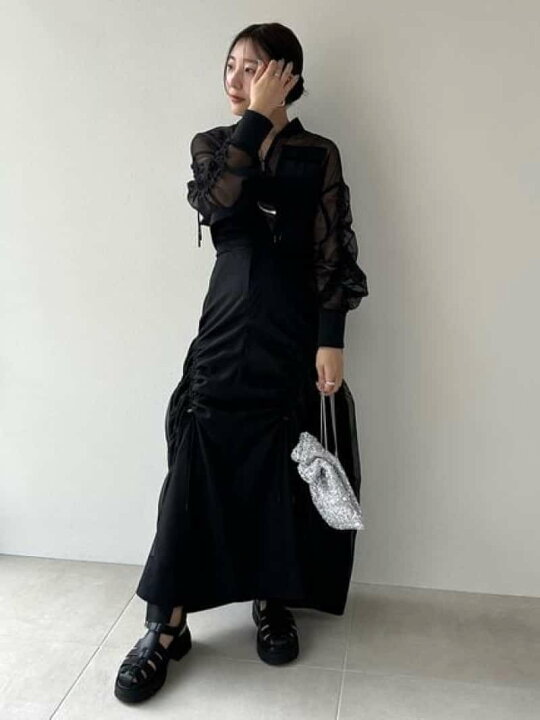 楽天市場】【SALE／50%OFF】Sustainableオーガンジーフレアスカート 