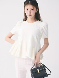 【洗える】アシンメトリーカットトップス CELFORD セルフォード トップス カットソー・Tシャツ ブラック ホワイト【送料無料】[Rakuten Fashion]