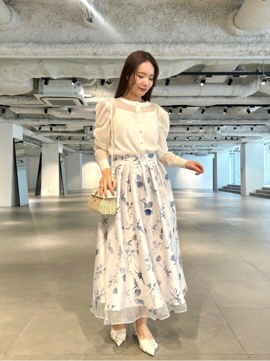 楽天市場】【SALE／30%OFF】フラワープリントタックフレアスカート 