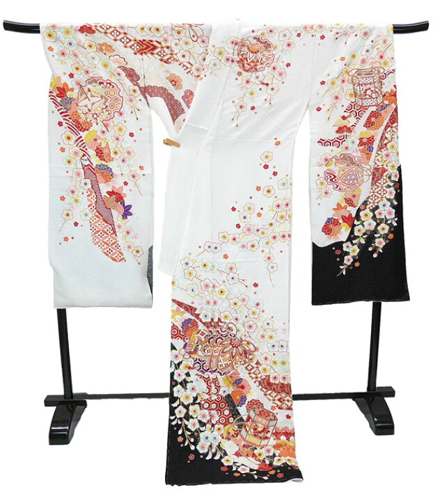 お振袖にも♪ 晴れやかな【辻が花】 上品に華やぐフォーマルに 美品の 