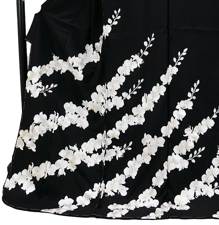 楽天市場】仕立て付き 刺繍訪問着 胡蝶蘭 新品 未仕立品 総刺繍 h-978 
