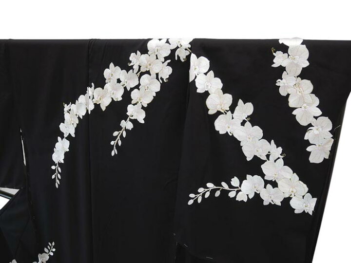 楽天市場】仕立て付き 刺繍訪問着 胡蝶蘭 新品 未仕立品 総刺繍 h-978 