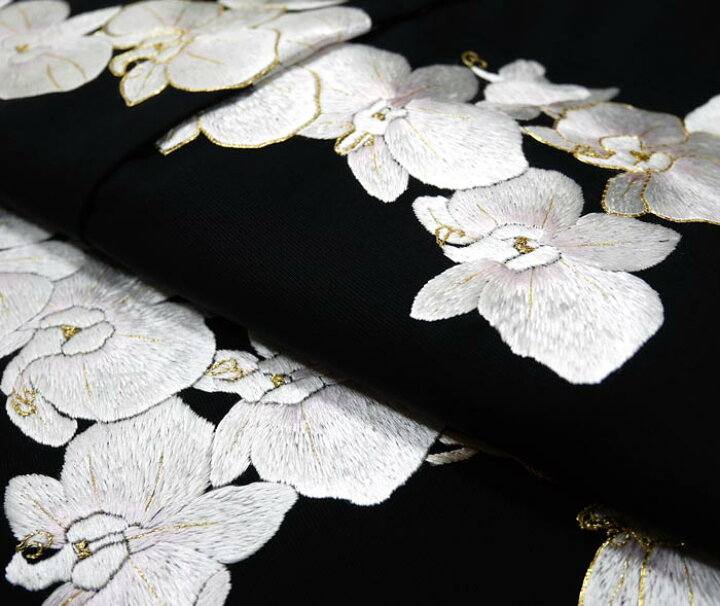 楽天市場】仕立て付き 刺繍訪問着 胡蝶蘭 新品 未仕立品 総刺繍 h-978 