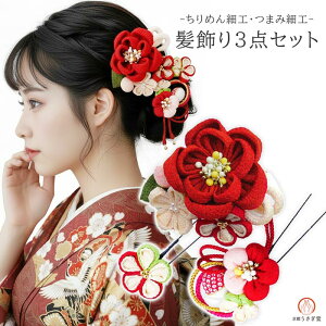 ������3�_�Z�b�g �ԐF�@kk-007 ���񂴂� �R�[���@���l�� �U�� ���Ǝ� ���� �� �t�����[ �w�A�[�A�N�Z�T���[ �k��
