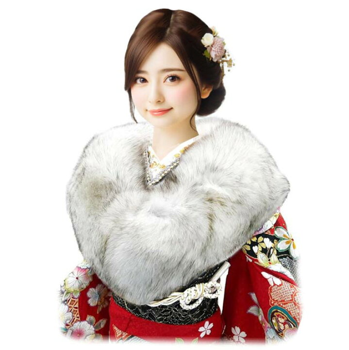 楽天市場】＜セール＞ショール 振袖 成人式 ブルーフォックス sh-001 