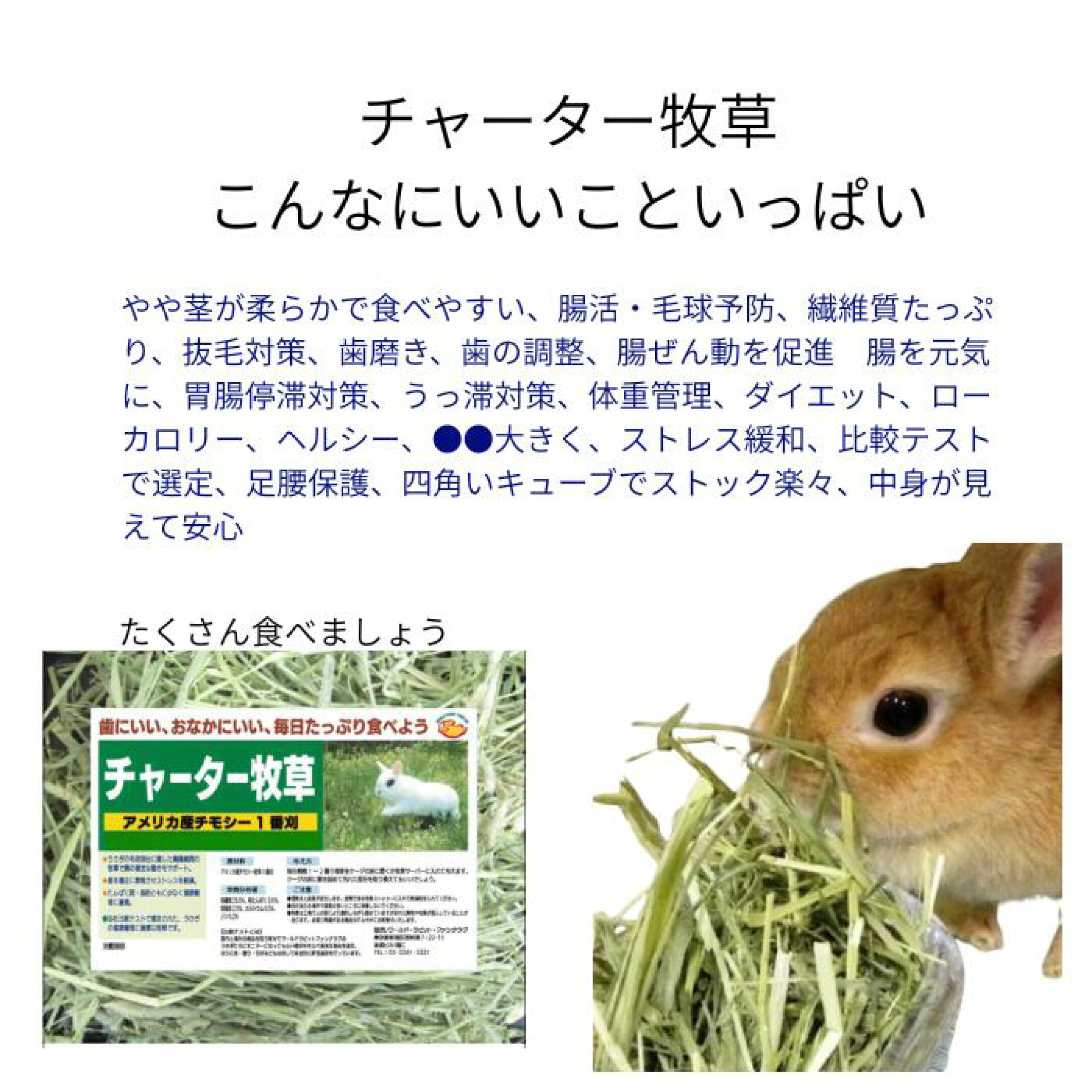 チャーター牧草 にいいこといっぱい