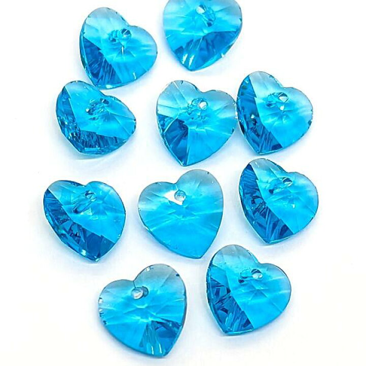 楽天市場】ガラスチャーム ハート アウトレット 10mm 10個 heart 