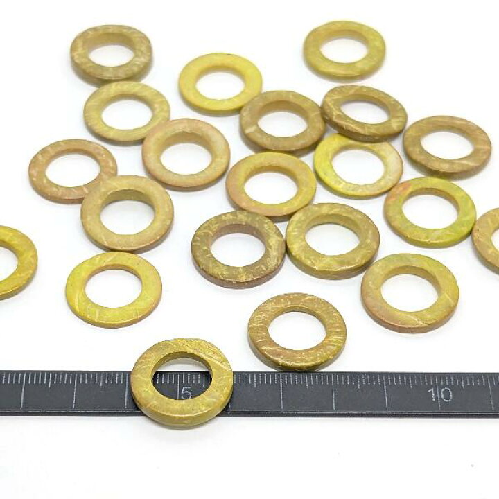 楽天市場】ウッドパーツ 20mm〜23mm 10個 ココナッツ 黄色系 ダーク 