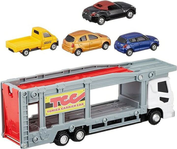 楽天市場】トミカ トミカとあそぼう!キャリアカーセット トミカギフト 