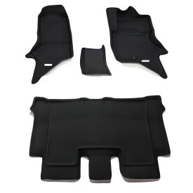 イレブンインターナショナル Clazzio(クラッツィオ) 立体フロアマット 1列目+2列目セット エブリィ / クリッパー バン / スクラム / ミニキャブ バン NEWラバータイプ ブラック ES-6081 車用フロアマット まっと 立体 セット 滑り止め