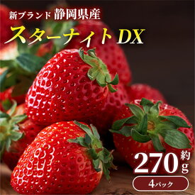 新ブランド 静岡県産 スターナイトDX 約270g×4P いちご 苺 イチゴ 福岡県産 グルメ 名物 大人気 新商品